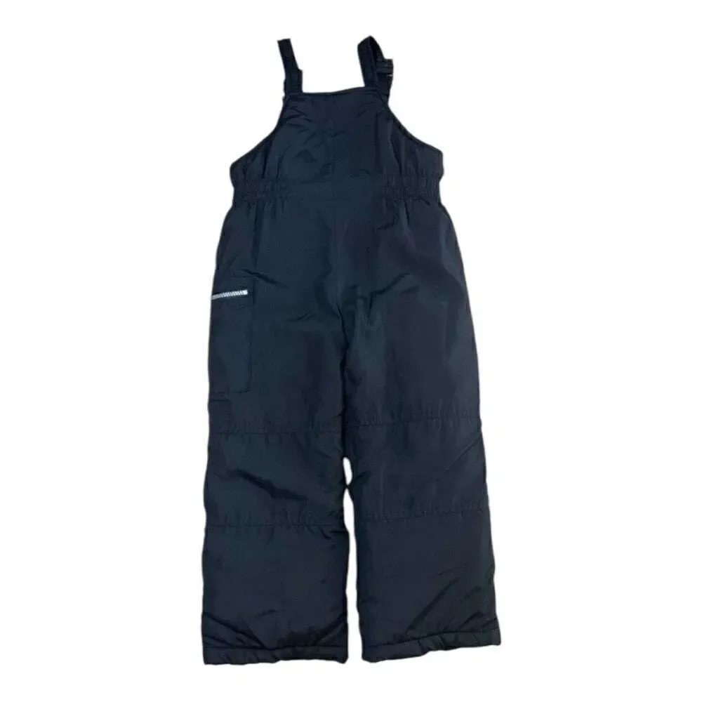 Carter's S/4 Snow Pants Black Bib Overalls Pant Overall Warm Winter Snow Zip Up